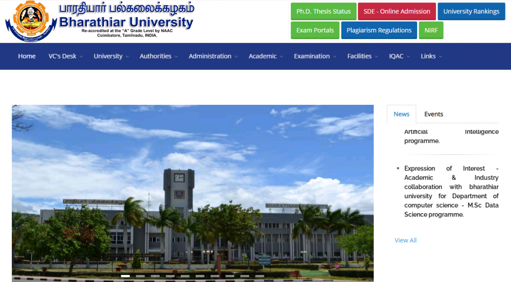 Bharathiar University B.Com 3rd Year Time Table 2023 Revised / New Non ...