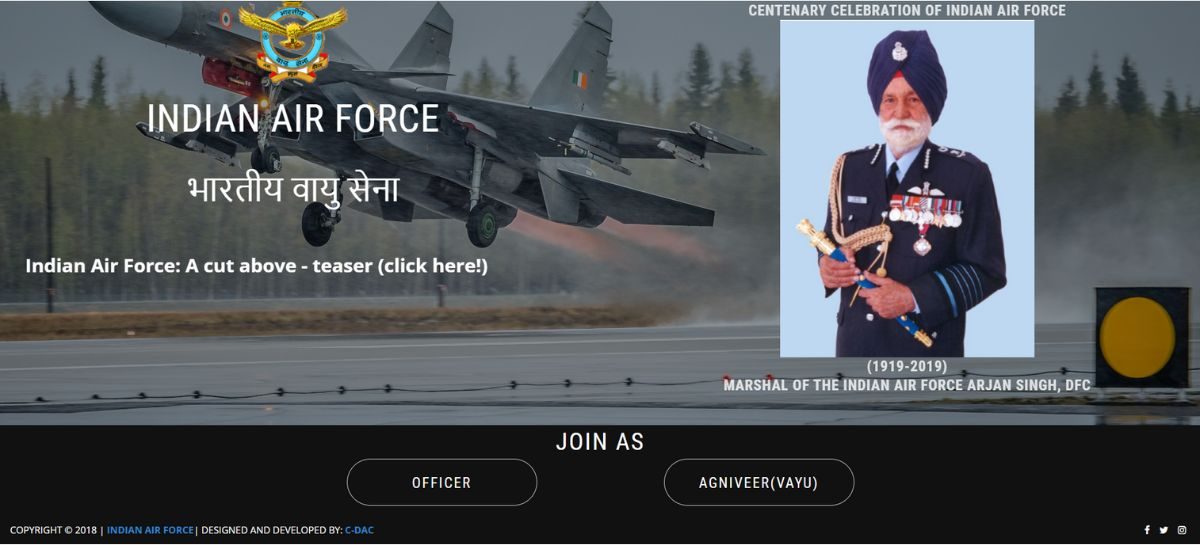 INDIAN AIR FORCE ADMIT CARD