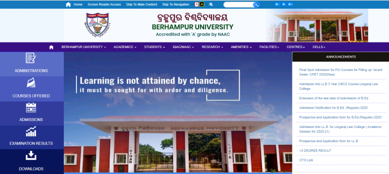 Berhampur University BA BCom BSc Result 2023 @bamu.nic.in Arts ...