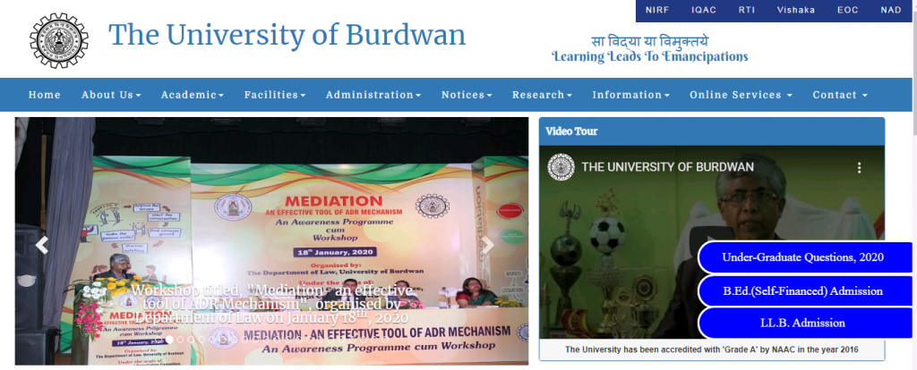 Burdwan University B.Com 3rd Year Time Table 2022 Revised / New Non ...