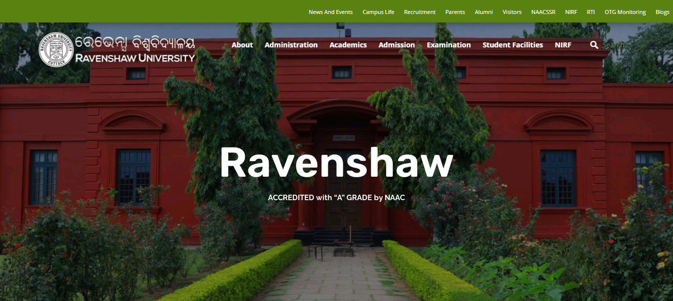 Ravenshaw University BA 2nd Year Time Table