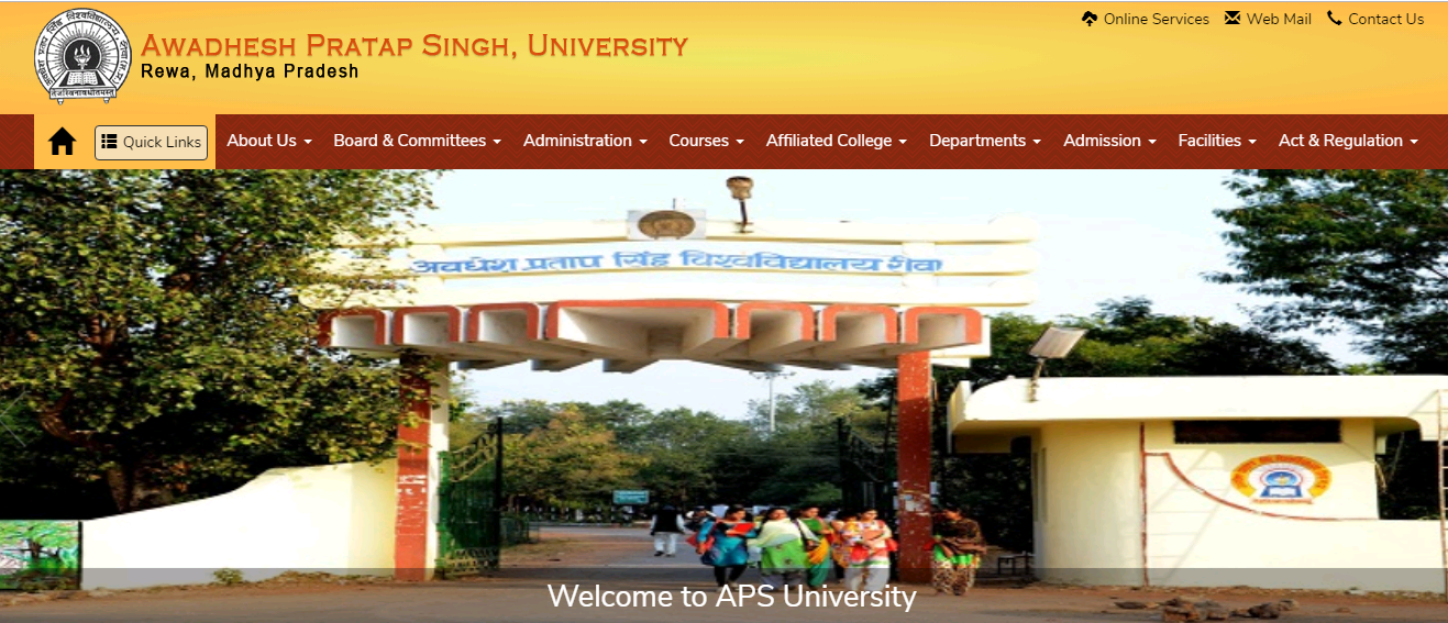 APSU BA 3rd Year Time Table 2021