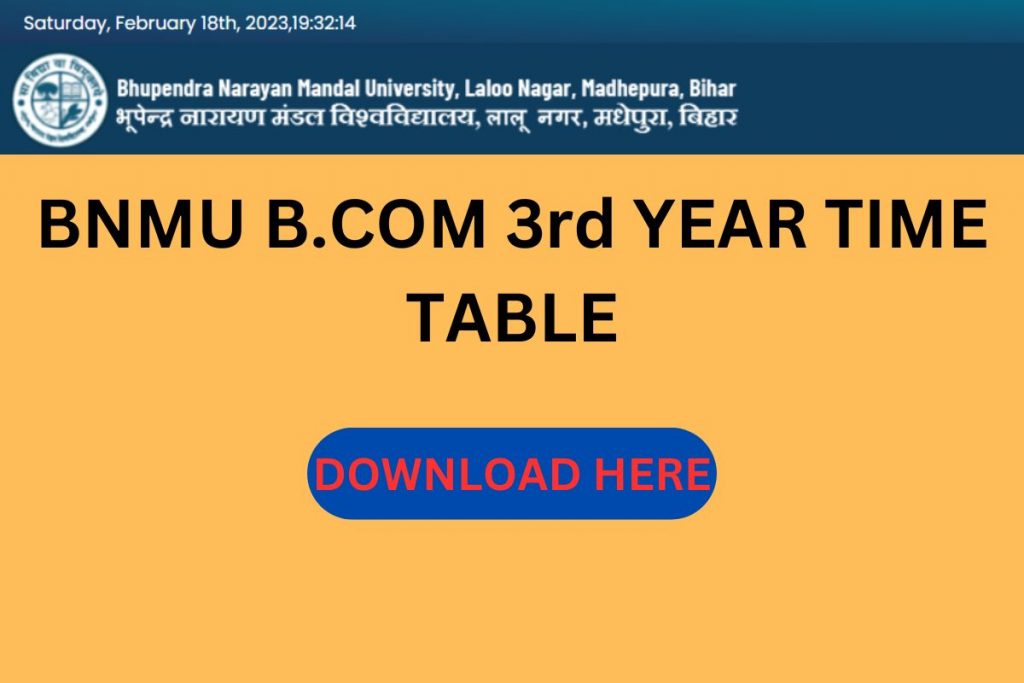 bnmu-b-com-3rd-year-time-table-2023-revised-new-non-college-regular