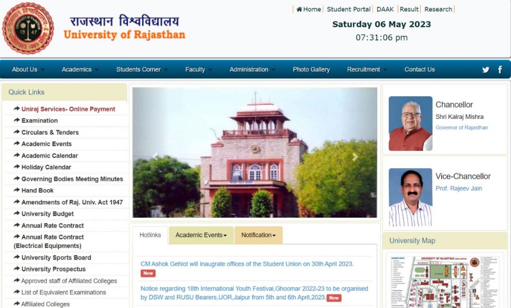 rajasthan-university-b-com-1st-year-time-table-2023-revised-new-non